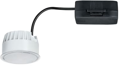 Paulmann 93071 Nova LED Einbauleuchte Modul Coin rund 50mm 6W 530lm 230V 4000K Satin rund Deckenspot Kunststoff