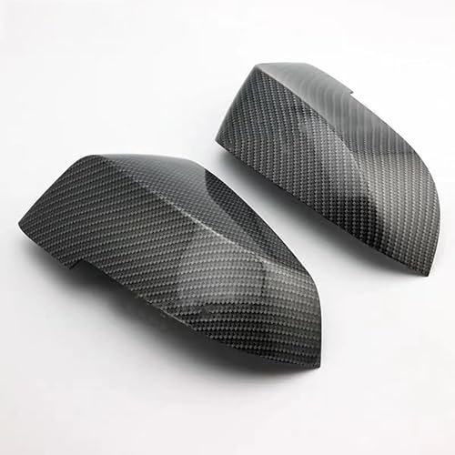 Auto Rückspiegel Spiegelkappen, für BMW 5 6 7 Series F10 F11 F18 F07 F12 F13 F06 Ersatz Seitenspiegel Abdeckkappen Auto Außenspiegel Abdeckung, B Carbon Fiber