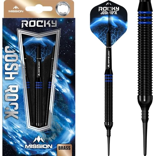 Mission Josh Rock Brass Soft Tip - Fléchettes Pointe Plastique