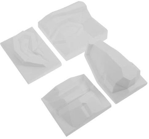 HEALEEP 1 Set Statua in Gesso dei Tratti del Viso Caratteristiche del Viso Figurine Artigianali Disegno Scultura Modelli Schizzo di Scultura in Gesso Modello di Disegno