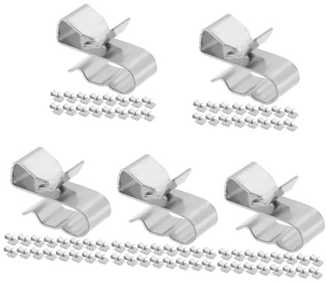 Gatuida 125stücke Solar Panel Kabelclips Kabelmanagement-clips Für Photovoltaik- Wetterfest Installieren Für Kabelorganisation Und Schutz Von Solarkabeln