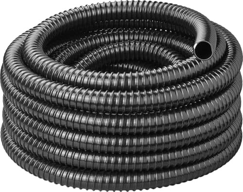 ProPlus Tuyau d'évacuation des eaux usées - 10 m - Drainage - Résistant à -5°C à +60°C - Flexible - ø 25 mm - Drainage des eaux usées des caravanes/Camping-Cars - Noir