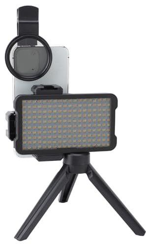 Fotografi LED-belysning, tatuering fotografi ljus trådlös uppladdningsbart ljus med 180 LED-chip justerbar färgtemperatur och ljusstyrka lampa för tatuerare