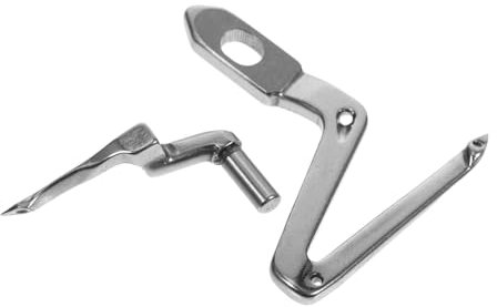 AUTSUPPL Edelstahl Overlock Nähmaschinen Ersatzteil Lower Looper Robust Rostfrei Haushalts Nähzubehör Kompatibel Praktisch Langlebig Leicht Tragbar