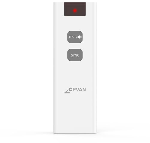 CPVAN Mando a distancia de 433 MHz para detectores de humo conectados, detectores de calor y detector de monóxido de carbono, solo para CP-SD01(FSI-3001), FSI-3002, FSI-3003