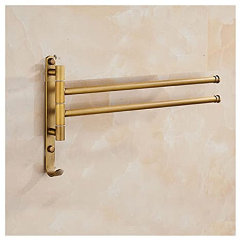 DKRAHRJJ Handtuchständer, Badetuchstangen Aus Messing, Handtuchhalter Fürs Badezimmer, Badetuchständer/Two Bars B