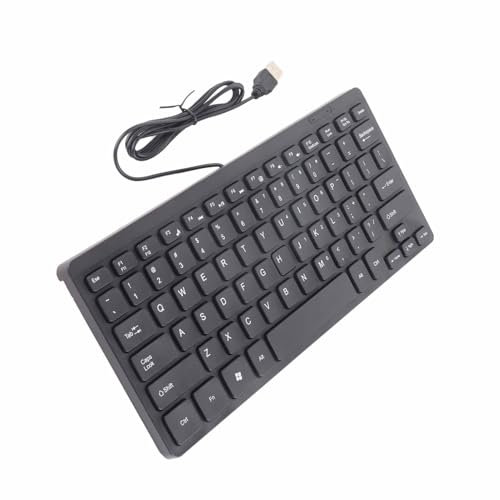 Brrnoo Clavier sans pavé Numérique, Kaypad Compact, Mini Kaypad USB, Petit Clavier Filaire pour Bureau, Accessoire multimédia pour Ordinateur Portable