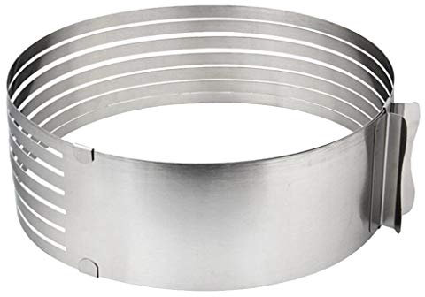 Stainless Steel Cake Mould Adjustable Slicer Layer Baking Cutter 6-8inch