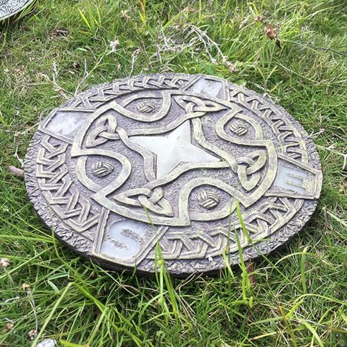 SBJKLYRN Pietra calpestabile da Giardino， Pietre Decorative for gradini da Giardino in Stile retrò, for Esterni, for vialetti e Cortili, Resistenti alle intemperie(Style1)