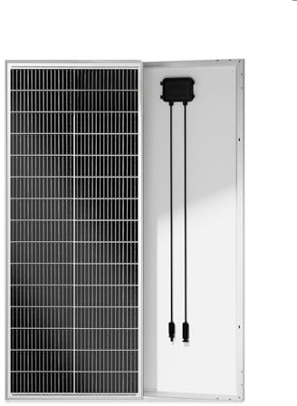 ECO-WORTHY Panel solar 100 W y 18 V con célula monocristalina de tipo N, diseño 18BB, alta eficiencia de conversión del 25%, adecuado para autocaravanas, jardines, tejados, balcones