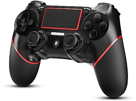 CHEREEKI Wireless Controller for PS4, Bluetooth Controller Compatible with P-4/Pro/Slim Game Controller Remote Joystick Gamepad with Double Vibration, Touchpad, Audio Jack, Six-axis Senso, Screenshot