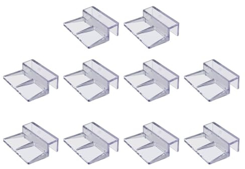 AMSLSIU 20x robuste und langlebige Aquarium Clips für Aquarium Glasabdeckungshalter, Acryl Abdeckungshalterungen, einfach