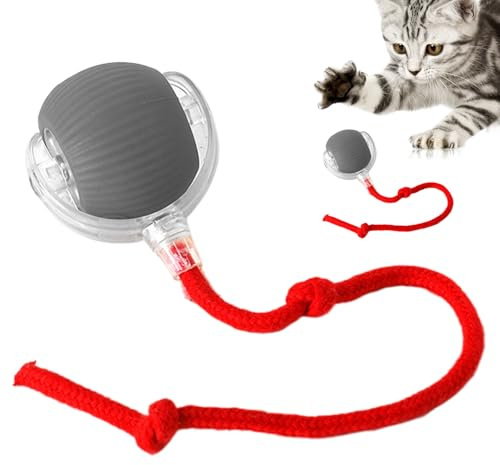 Genérico Pelota Eléctrica para Gatos, Pelota Interactiva Inteligente para Gatos, Bola Rodante Ágil, Móvil para Gatitos Y Perros para Interior Y Entretenimiento Interactivo En Casa