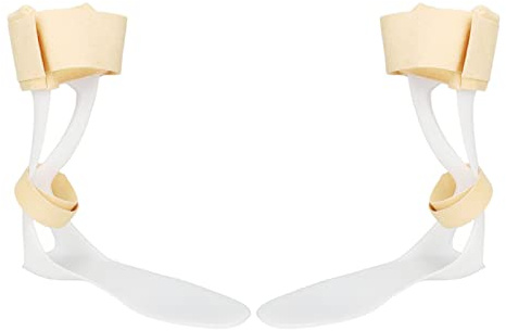 Férula de pie caído, diseño ergonómico de media palma, soporte de órtesis de pie de tobillo ultrafino a medida para terapia de recuperación de lesiones (L Pie izquierdo)