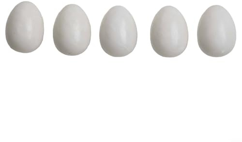 12 uova di piccione simulate in plastica per piccioni dal design realistico per incoraggiare il comportamento naturale della schiusa