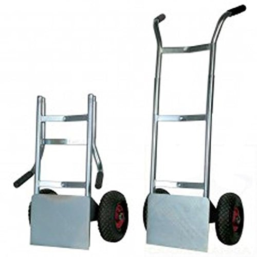 Gepäckwagen - Sackkarre LIGHT mit Klappbrett 2 Luftreifen Kern aus Nylon Ø 260 mm Art.009PL