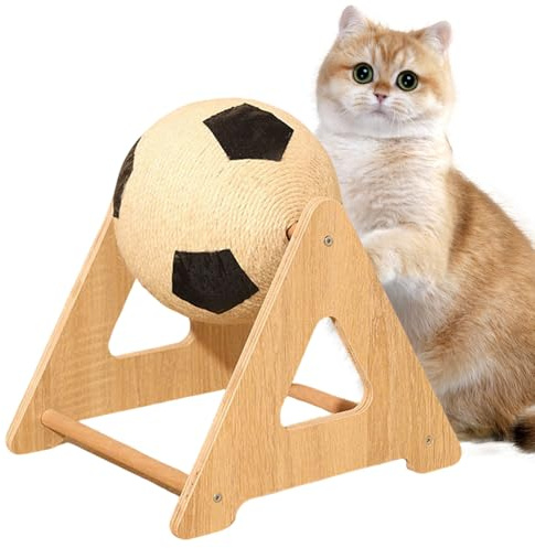 Lunaobrik Kratzball für Katzen – Zubehör für Katzen – interaktives Spielzeug für Katzen – robustes und wiederverwendbares interaktives Spiel für Kätzchen im Innenbereich, um zu Hause zu unterhalten