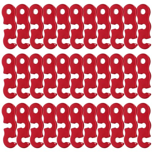 OFFIGAM Tenditori per Corda da Campeggio Regolabile e Facile da Usare 40 in Lega di Alluminio Design a Tre Fori per Tende da Campeggio Outdoor