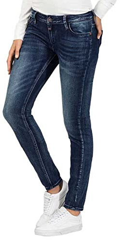 Timezone Damen Skinny Jeans Tight Aleena 17-10000 - 00-3373, Gr. W30/L32, Blau (Blue Patriot Wash 3624)