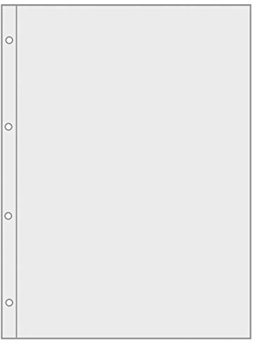 VELOFLEX 4346001 - Prospekthülle Overheadhülle DIN A4, hart-PVC, dokumentenecht, Weichmacherfrei, 100 Stück