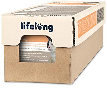 by Amazon Katzenfutter, nass, Pastete mit Geflügel, 100 g, 16 Stück