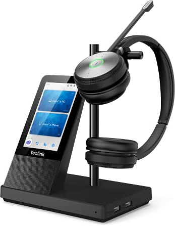 Yealink WH66 Duo DECT Wireless Headset UC, Schwarz
