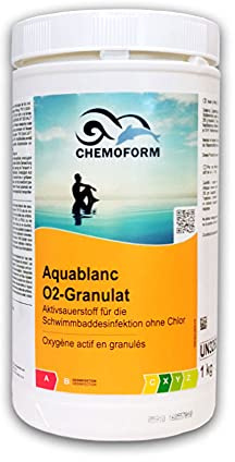 Aktivsauerstoff für Whirlpool Pool Swim Spa 1kg Aktiv sauerstoff Granulat Wasserpflege Aquablanc O2 Sauerstoff Aktiv Sauerstoff