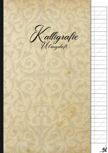 Kalligrafie Übungsheft: Für Erwachsene die das Schönschreiben lernen wollen - Moderne Kalligrafie Schreibblock A4 mit Neigungslinien - Tolle ... - Kalligrafie Schreibheft mit 80 Seiten