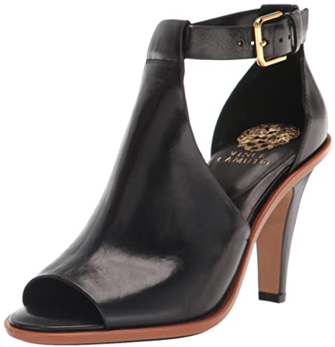 Vince Camuto Womens Frasper Heeled Sandal, Black, 8 US