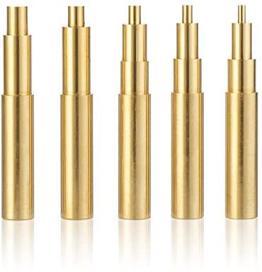 FandWay 5 Stück Lötkolben Einschmelzhilfen Set M2/M2.5/M3/M4/M5 aus Messing für Gewindeeinsätze/Einschmelzmuttern Kompatibel mit T18 ST 900M Hakko FX-888D/FX600 und Weller SP40NKUS/WLC100