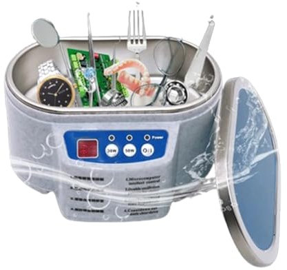 Ultrasonic Cleaner 30/50W Sonicator Bath 40Khz Degas for Watches Contact Lens Glasses Denture Teeth Electric Makeup Razor