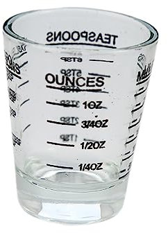 MAGICLULU Liter Messbecher Espresso Schuss Messbecher Schuss Unze Tasse Messgläser Für Die Küche Schuss-unze-becher Kochmaß Tasse Messbecher Mit Italienisch Kleiner Messbecher