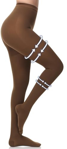 Beister Collant a Compressione da Donna & Uomo a Punta Chiusa Lunghi, 20-30mmhg Calze a Compressione Classe 2 Mediche Supporto Graduale Collant a Compressione, Pantaloni Stretti per le Varici, l'edema