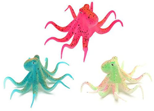 BESPORTBLE Aquarium Modellierung Nacht Fluoreszierende Octopus Fisch Tank Tasse Simulation Fisch Tank Dekoration Tank Zubehör
