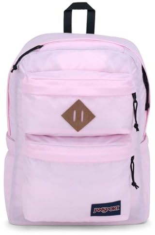 JanSport Sac à dos Double Break, Rosé, One Size, Sac à dos Double Break