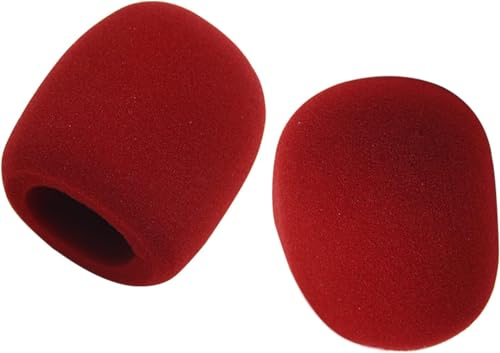 cyclingcolors 2X Filtro antipop Compatible con Blue Yeti microfono Micro Espuma antiviento, Navidad roja