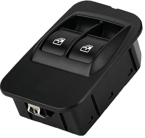 LNCZX Coche Interruptores de Botón para Peugeot Bipper 6490.G8 735461275, Eléctrico Interruptor Mando Elevalunas Pulsador Ventana Botonera Interruptor Piezas Relés