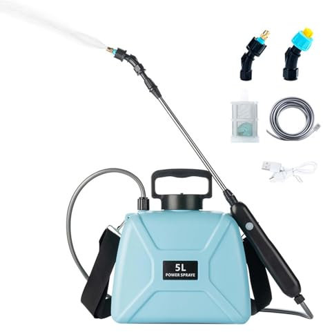 Potente pulverizador eléctrico – Pulverizador de plantas mejorado, pulverizador de agua de mano para rociador de jardín, pulverizador de plantas de diseño de mango ergonómico para patio, jardín y