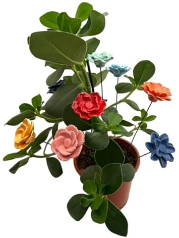 Gall&Zick Keramik-Blumenstecker, handbemalt Set/4