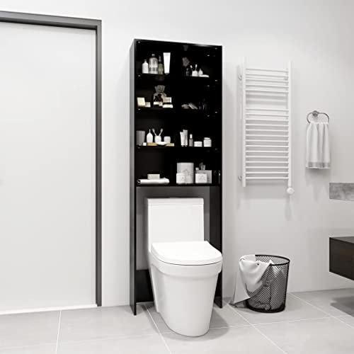 LXYZWRW Furniture Select-Armario para lavadora, color negro, 64 x 24 x 190 cm