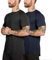 2er Pack Slim-Fit Gym Tshirt Sportshirt Herren Baumwolle Fitness Shirt Laufshirt Funktionsshirt Trainingsshirt Muscle Shirt (BKDB, S)