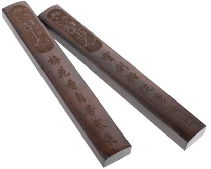 KOMBIUDA Holzbücherbeschwerer Im Chinesischen Stil Für Schreibtisch Und Praktisch Kalligraphiezubehör Einfache Reinigung Und Pflege