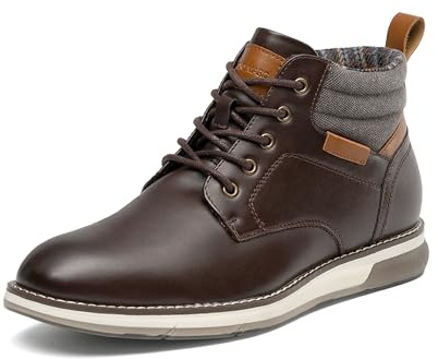 Bruno Marc Men's Lace Up Water Resistant Basic Combat and Motorcycle, Biking, Riding Fashion Boots for Men,Size 10,Dark Brown,BMUMAB2516