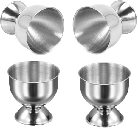 4 Pcs Egg Cups Set – Soft Boiled Egg Holders, Boiled Egg Holder for Breakfast, Durable and Dishwasher Safe Egg Cups, Elegant Egg Cup Set for Dining and Brunch
