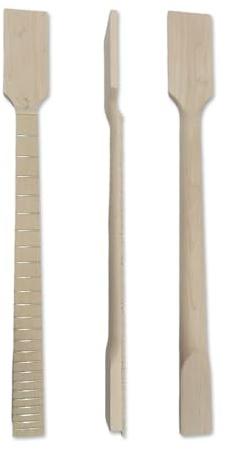 WUQIMUSC Bariton-Gitarrenhals aus Ahornholz, unlackiert, 76,2 cm, 24 Bünde, Paddelkopf