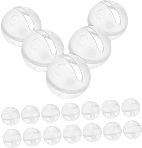 YARNOW 30 Stück Rasselkugeln aus Kunststoff für Babyspielzeug und Haustier Vielseitig Verwendbar mit Aluminiumlegierung für Selbstgemacht Puppen und Outdoor Aktivitäten