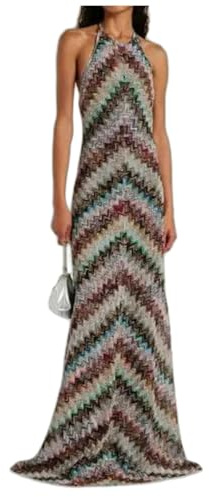XYNM Abito Donna Invernale in Maglia Senza Maniche con Colletto Appeso Inclinato da Sexy alla Moda Estiva-a-s