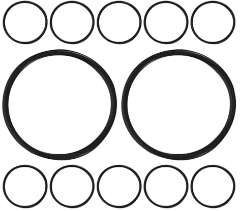 GLSTOY 12 Anelli in Gomma Antivibrazione per Supporto Microfono Condensatore, Fasce Elastiche Ammortizzanti per Isolamento Suoni, Clip Porta Microfono per Studio, Podcast e Live