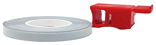 4R Quattroerre.it 10230 Wheel Stripes Tiras Reflectantes para Llantas de Moto con Aplicador, Blanco, 5 mm x 6 mt