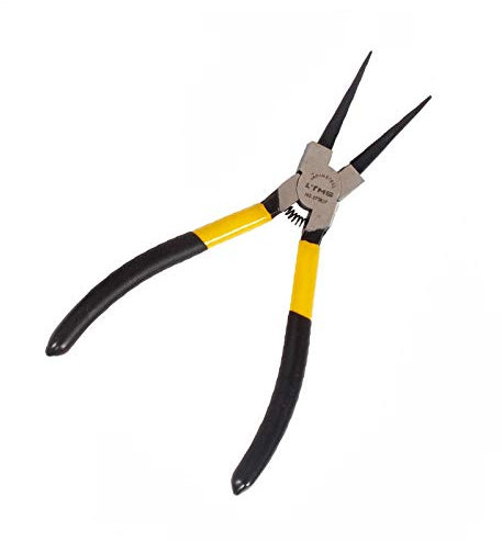 SUPERTOOL Snap Ring Pliers Mini Long Nose/Straight/Bent Internal/External Circlip Pliers for DIY and Wood Working (13 Internal Straight)